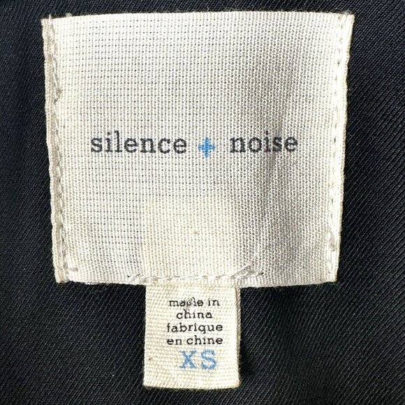 Silence + Noise Womens Blazer Cropped Jacket Urban Outfitters Lined Black XS - Picture 8 of 11